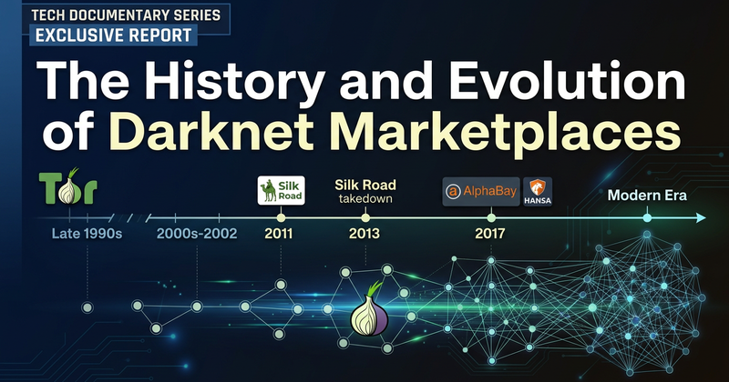 Timeline of darknet marketplace evolution from Silk Road to present