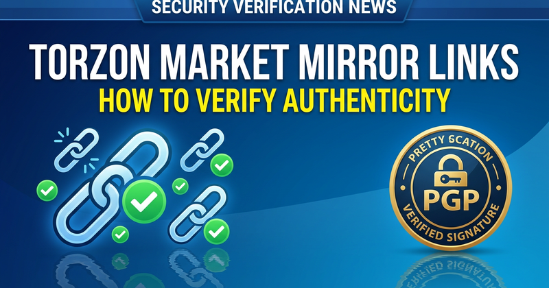 TorZon mirror link verification PGP authentication process